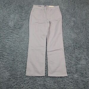 NYDJ Marilyn Straight Jeans Womens 8P Gray Mid Rise Sure Stretch 30x28* NWT